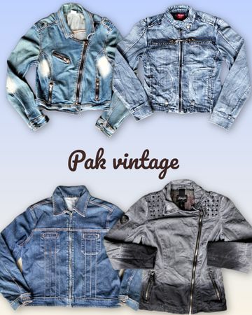 Denim zipper jacket 20 pieces