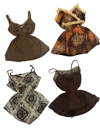 Y2K Brown Riot Cami Tops-ST-127