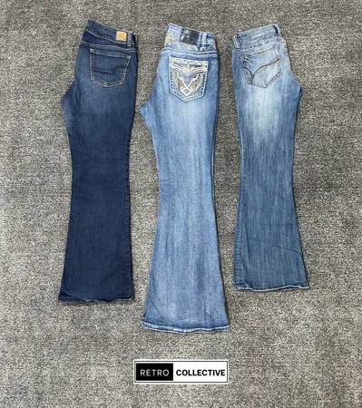Jeans Bootcut / Flared Embellished Y2K - #180826