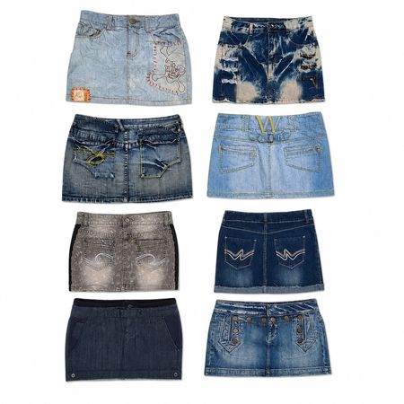 Y2K Denim Mini Skirts