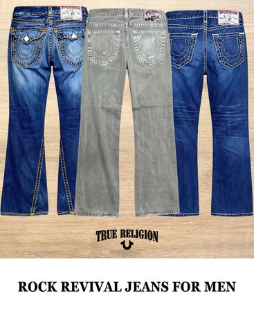 Rock Revival Jeans for Men Bootcut and Straight