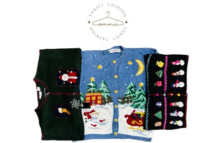 Vintage-Weihnachts- und einzigartige Pullover