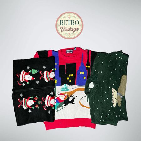 Weihnachten Vintage & einzigartiger Pullover-Stil |E|