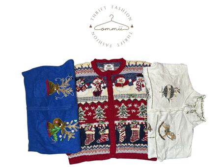 Holiday Christmas vintage knitwear