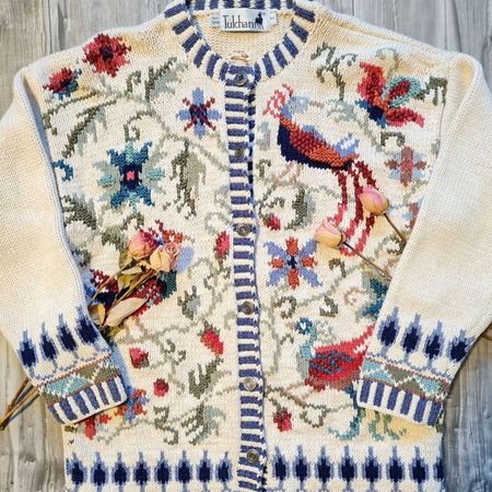 Novelty Embroidered Floral Sweaters