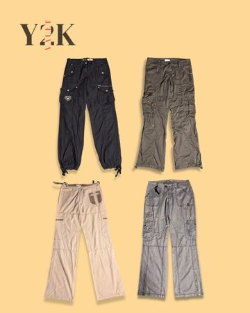 Vintage Y2K Cargo Trousers Bundle (Yv-751)