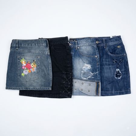 Y2K Denim Mini Skirts (001G)