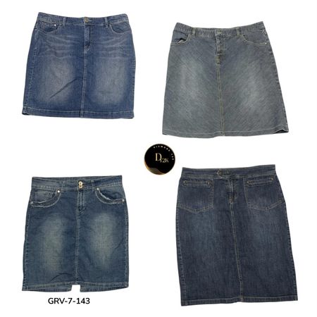 Women’s Denim Long Skirt – Premium Y2K Vintage Style Maxi Skirt   (GRV-7-143)