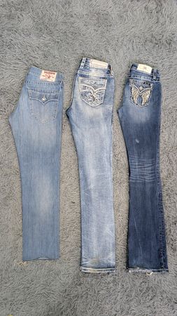 ***Miss Me True Religion & Rock Revival Flare and Straight Jeans