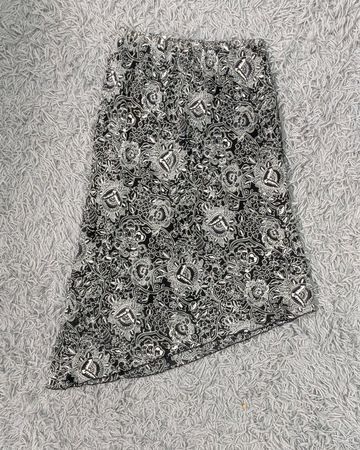 CN*1009**Y2K Floral Maxi Skirt Italian Print Bohemian Fairy Style