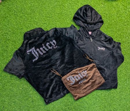 8004 - Juicy Couture Hoodie Half Sleeve Shirt and Top