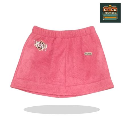 Upcycled Branded Fleece Mini Skirts
