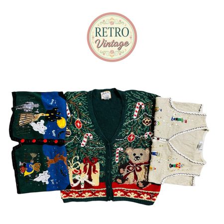 Christmas vintage & unique jumper bundle |E|