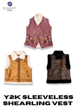 Y2K Shearling VestCoat - EV2271