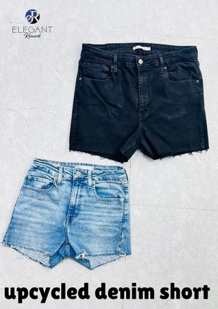 Upcycled Denim Shorts - EVR0679