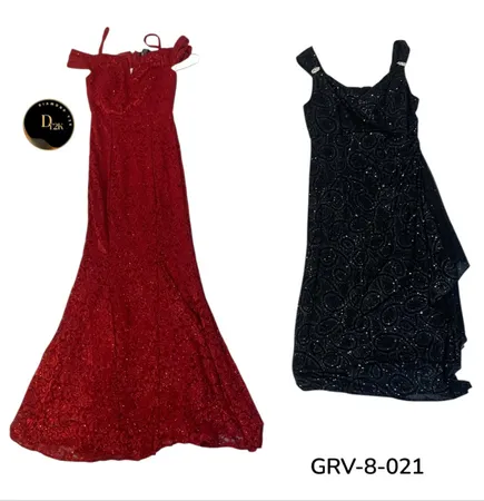 Women’s Poly Party Dress – Classic Evening Style (GRV-8-321)