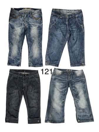 Jeans capri paint