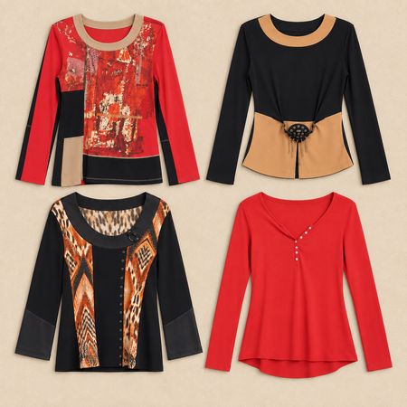 T-shirts à manches longues Y2K Autumn Muse