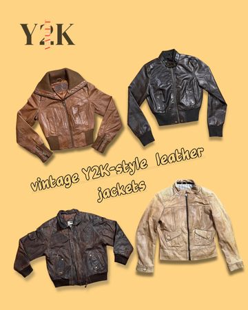 Giacche di pelle classiche Y2K (Yv-850)