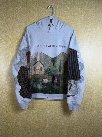 Upcycled Tepestry Hoodie