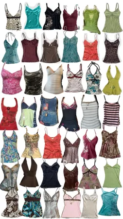 Tops, canottiere e vestiti in stile Y2k ed euro