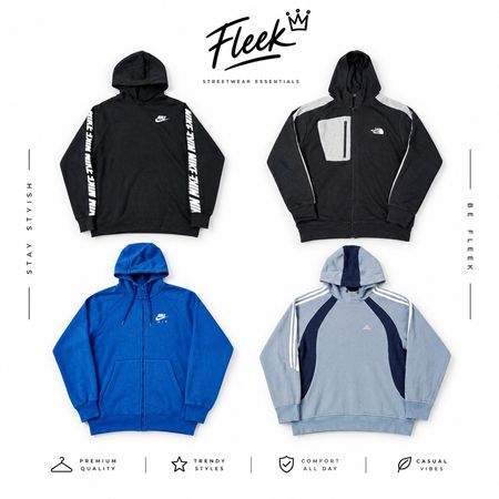 Branded sweatshirt (Brands) Nike , Adidas, Levi's,the North face