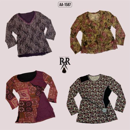 Y2k Purple Grunge Full Sleeve Tops (AA-1587)