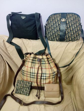 3 Designer Bags + 2 Mini Wallets