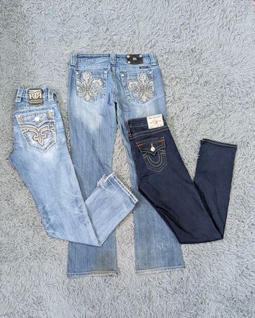 ***Flare & Straight Leg Jeans – Miss Me True Religion Rock Revival