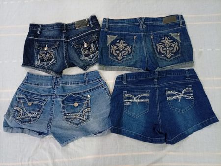CR10639 Y2K Mini Denim Shorts