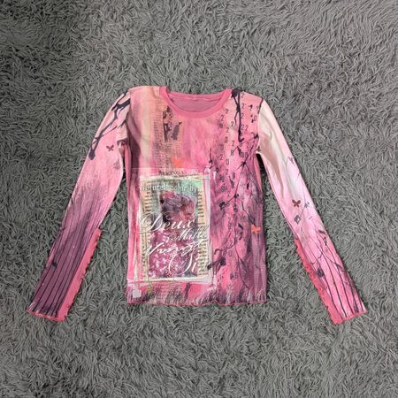 ***Y2K Lace Long Sleeve Blouses | Coquette & Fairycore