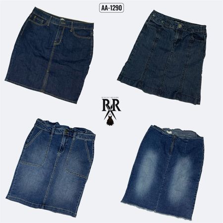 Y2K Britney Era denim Midi Skirts (AA-1290)