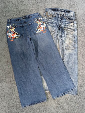 ***Y2K Hip Hop Denim – Baggy & Relaxed Fit Jeans