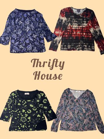90s/Y2K Patterned Top Edit(TH/718)