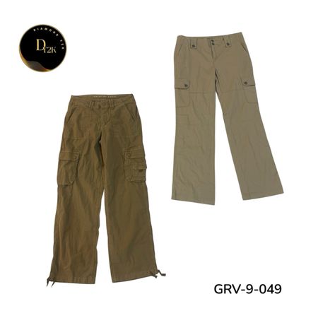 Vintage Y2K Cargo-Hosen – Damen Baggy Utility-Hosen (GRV-9-049)