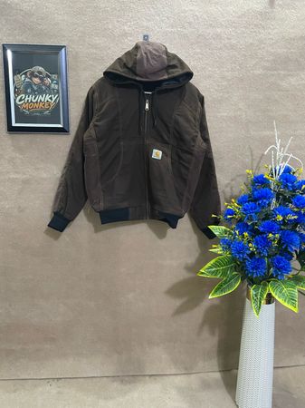 Upcycled Carhartt hooded jacket 🐒