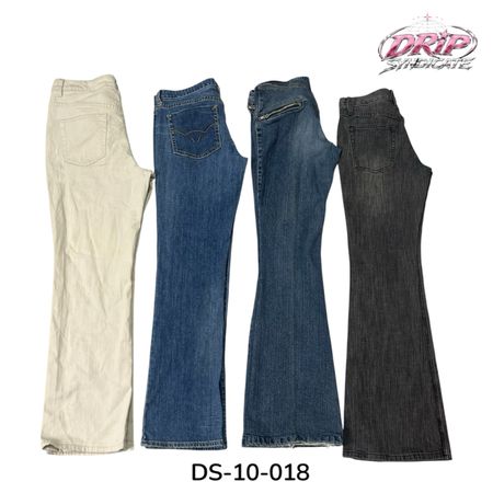 Low Rise Y2K Denim Jeans With Streetwear Vibes (DS-10-018)