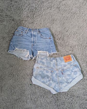 **Levi’s 501 Sexy Shorts – Style Classique en Jean Découpé**