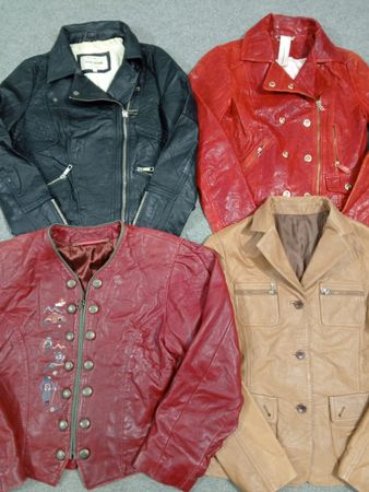 Jaquetas de Couro Femininas HD1552 Y2K