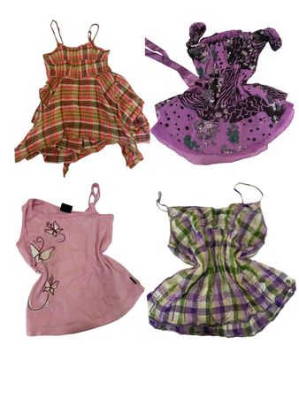 Y2K Plaid Grunge Cami Tops-ST-176