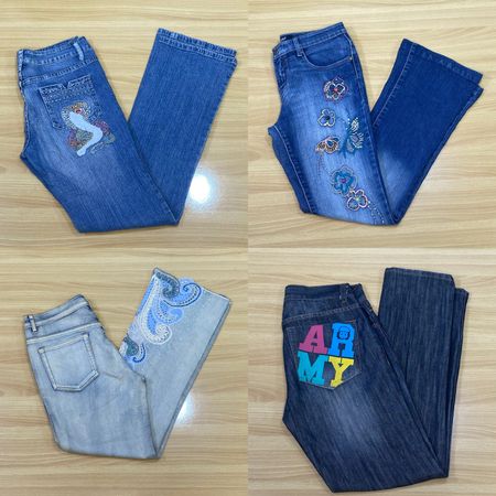 Y2K Baby Doll Vintage Denim Jeans – Piece Mixed Bundle | Retro 90s/2000s Style