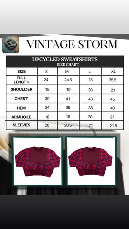 Upcycled Check Patch Sweatshirt