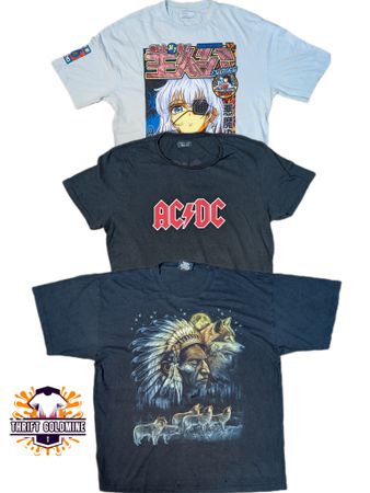 Vintage Music printed band T Shirt Y2K Graphic printed T-Shirts single stich