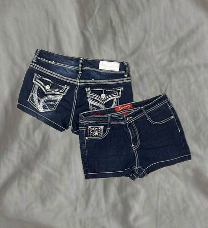Upcycled Y2K Inspired Denim Shorts