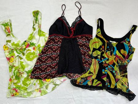 Y2K Spaghetti-Trägertop & Tanktop Bluse B#495