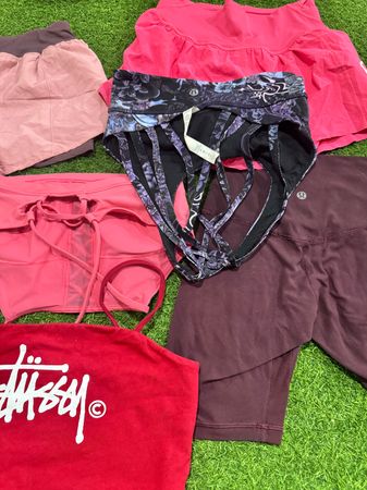 lululemon, stussy, nike & gym shark mix 23 pcs