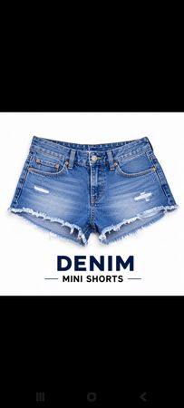 Denim Mini-Shorts
