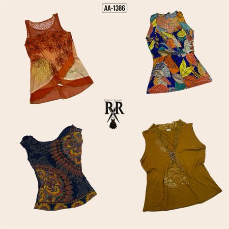 Y2k Earthy Tone Mix Tops (AA-1386)