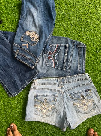 Y2K Jeans & other brands mini skirts & shorts 🩳 BN