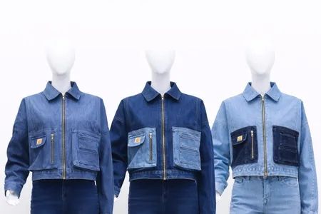 CR1341 Upcycled Denim Jacket